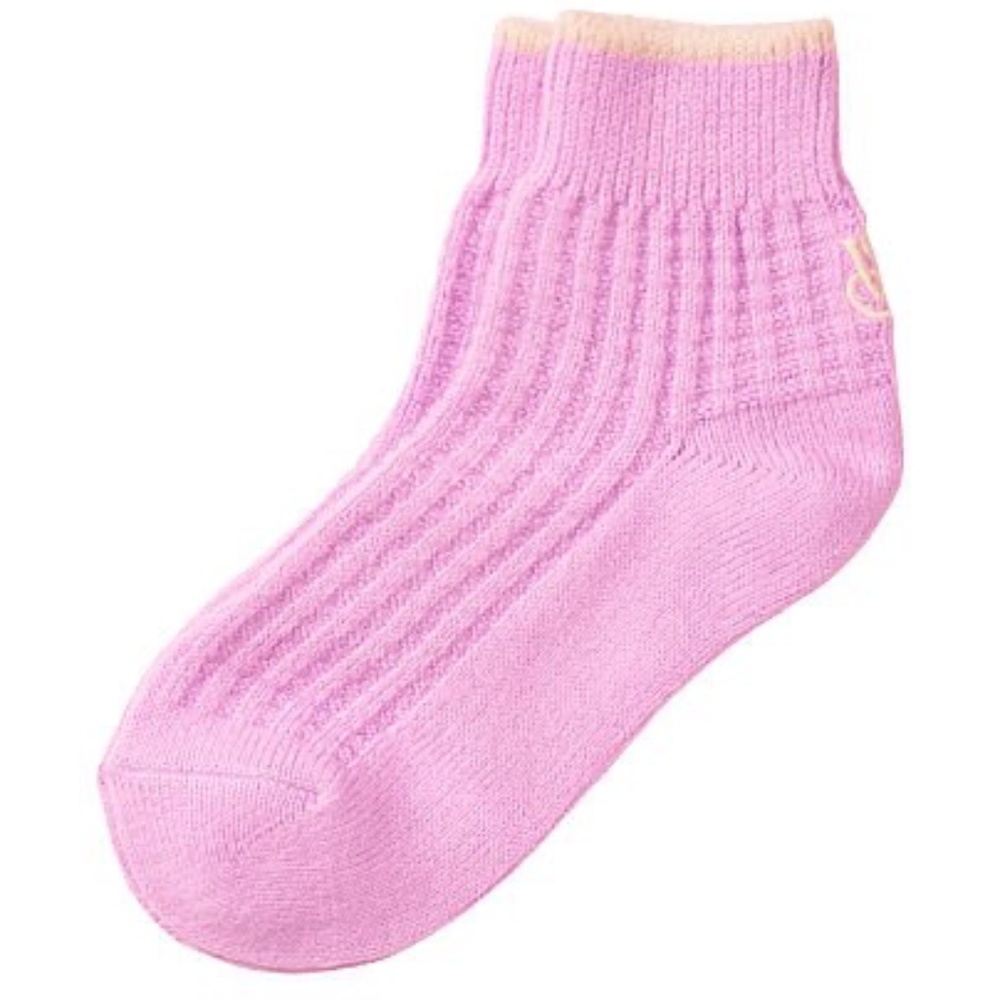 Victoria's Secret Glow Waffle Socks Pink Violet NEW